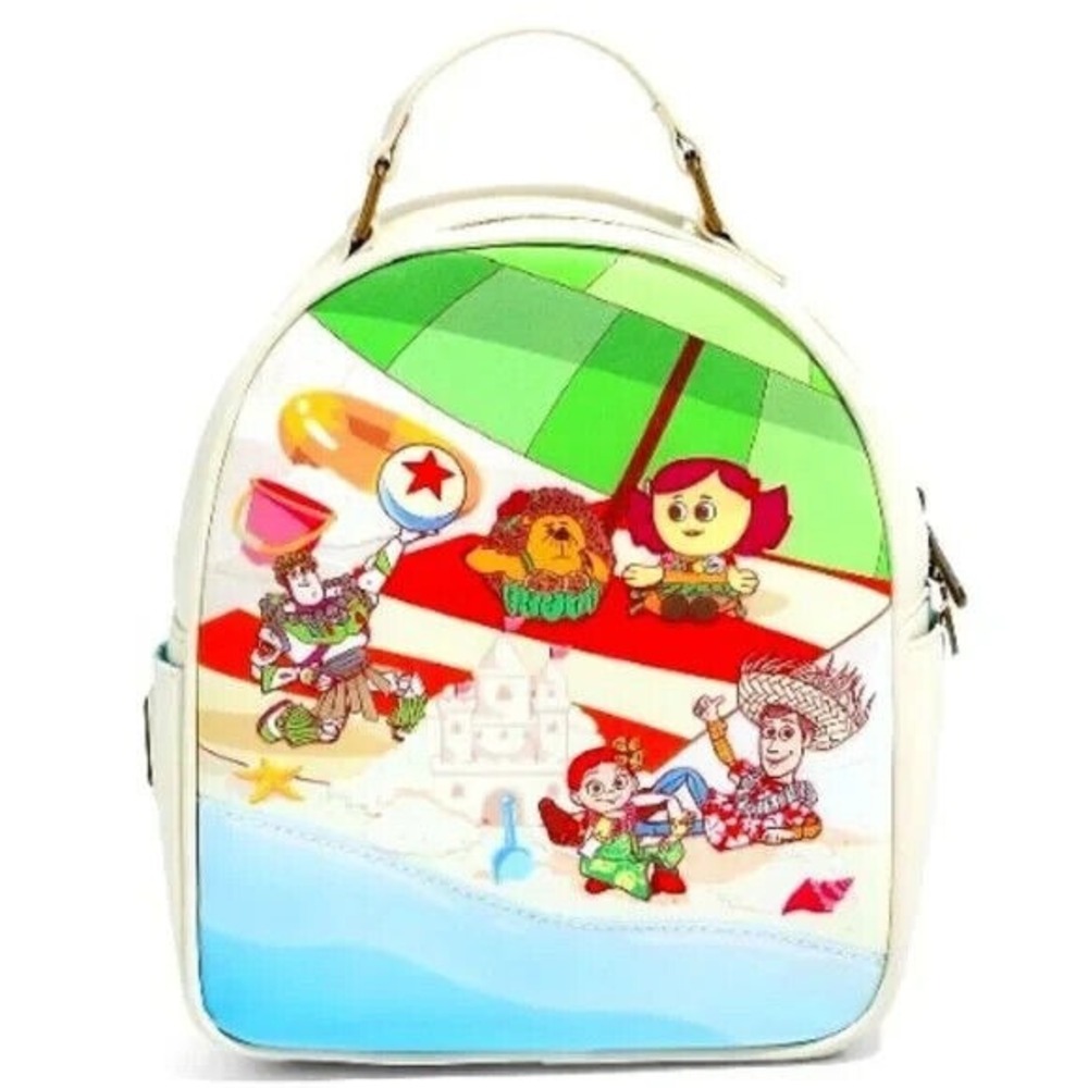 Loungefly Disney‎ Pixar Toy Story Summer Beach Mini Backpack with Cardholder